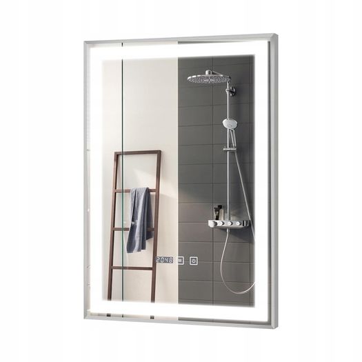LED Bathroom Mirror 50x70cm Antifog Defogger