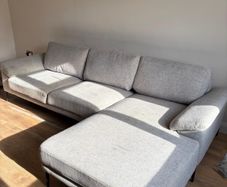 EZ Living Light Grey L Shape/Corner Sofa