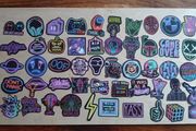 50pcs Neon Stickers Decals