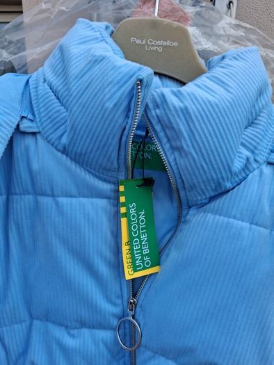 Stunning Benetton Jacket - Light Blue - Size XS Fits UK 10, 12 - BNWT RRP 159