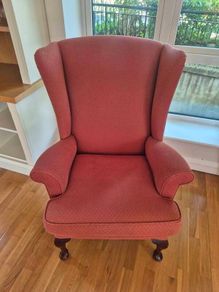 Queen Anne Wingback Armchair