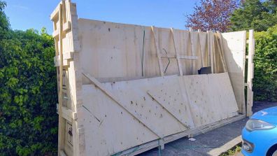 Big Wooden Cargo Box