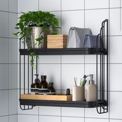 Black Metal Wall Shelf