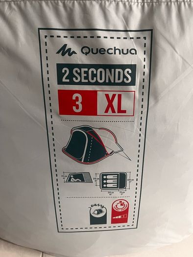 Tent black fresh 3P XL waterproof Quechua