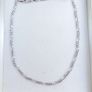 Vintage Sterling Silver 925 Figaro Necklace Chain 18" length - 7,30g Image 4