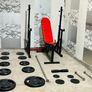 106kg Barbell Set Dumbbells Adjustable Rack Bench Image 5