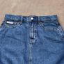 Calvin Klein Classic Mid-Blue Denim Mini Skirt UK 8/10/W26 Image 3