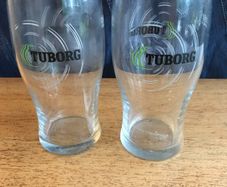 Two Tuborg Pint glasses