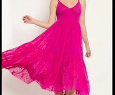 Black Milk Mew sheer maxi dress hot pink