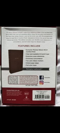 holy Bible nkjv brand New compact deluxe leathersoft on3ne3ss