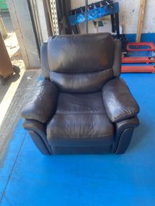 Leather armchair  recliner collect from lucan