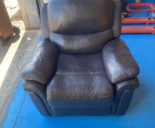 Leather armchair  recliner collect from lucan