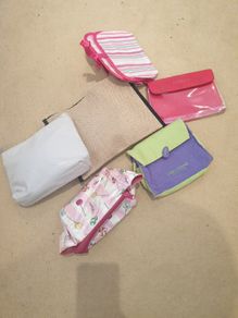 6 x cosmetic pouches