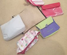 6 x cosmetic pouches
