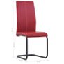 Cantilever Dining Chairs 2 pcs Cappuccino Faux Leather Image 8