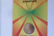 Portugal 2 Euro Commemorative Coin 2023 - World Youth Day 2023 Lisbon BU. Blister Card.