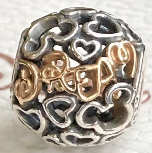 Pandora Disney Parks Exclusive Charm Open Works Hearts