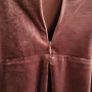 SAINT GENIES brown velour side slit dress Sz 12UK - Bnwt Image 9