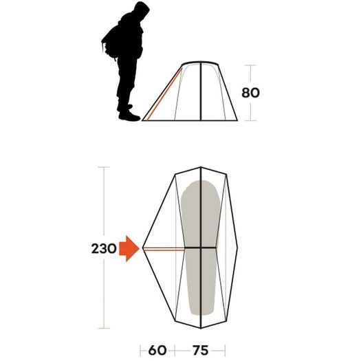 Ultralight 1-person tent