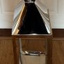 Modern Stainless Steel chrome large Candle Lantern with Handle for Home Decor 71cm H x 23cm W x 24cm D Image 5