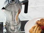 Alessi Pulcina Designer Stovetop 6 Cup Coffee Maker - Cast Aluminium