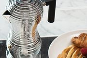 Alessi Pulcina Designer Stovetop 6 Cup Coffee Maker - Cast Aluminium