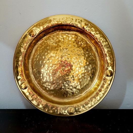 Vintage brass wall plate