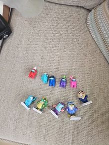 Fall Guys and Among Us Figures