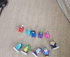 Fall Guys and Among Us Figures