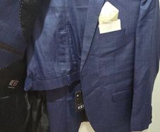 Unused Men's 2-piece suit: navy blue blazer and pants