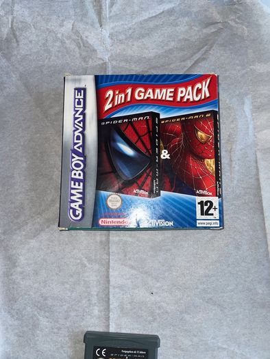 Spider-man 2-in-1 GBA gamepack boxed complete