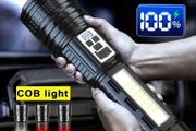 Tiktok 1pc Super Bright LED Flashlight, USB Rechargeable Handheld Torch