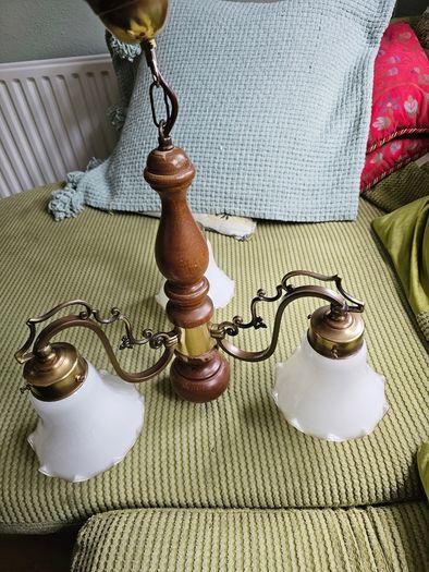 Three-Arm Chandelier, Made in Italy, Mid-20th Century