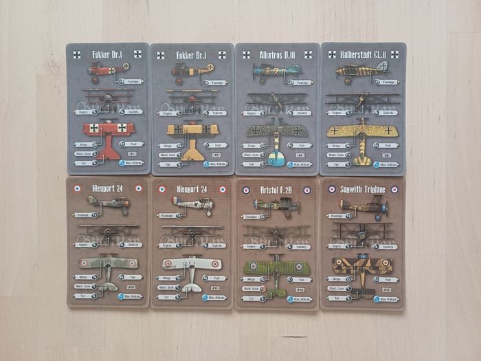 Blue Max World War 1 Air Combat Strategy Board Game OOP 2013