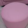 Toddler pink armchair and footstool Image 3