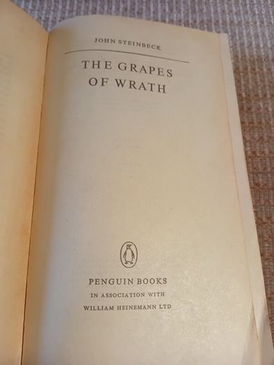 1968 John Steinbeck The Grapes of Wrath