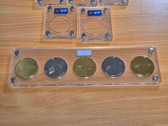 Lego VIP 5 Collectable Coins and DisplaysLego VIP 5 Collectable Coins and Displays