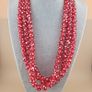 Vintage Red Dotted Glass African Style beads Strands 22 inches 13 -14mm Beads Image 6