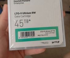 LTO-9 45TB RW Data Cartridge 12 each