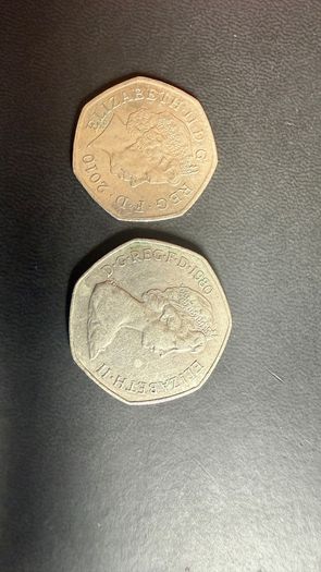 50 pence X 2