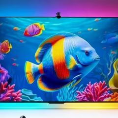 RGBIC TV Backlight Strip with Retractable AR Sensor That Captures Colours And Music Rhythms, Synchronizing