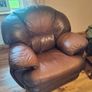 Two seater couch & recliner armchair Image 3