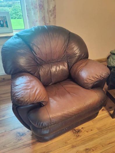 Two seater couch & recliner armchair