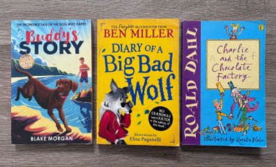 Buddy's Story, Diary of a Big Bad Wolf & Roald Dahl's Charlie and the Chocolate Factory - Children's Books