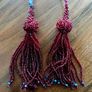 BURBERRY LONDON Burgundy Crystal Neckpiece Image 9