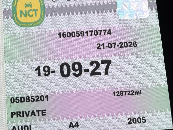 NCT Sept 2027 + Tax Dec 2026 - Audi A4 Convertible
