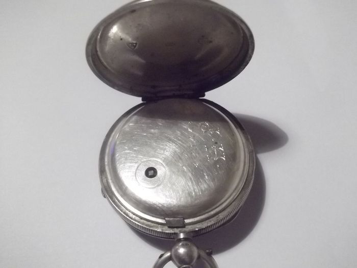 a rare solid silver pocket watch chester  silver date 1774