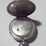 a rare solid silver pocket watch chester  silver date 1774 Image 2