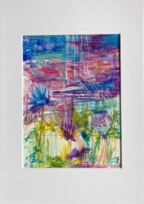 Mothers Day Offer Original Art  Floral Art Original Irish Art Bog Flowers