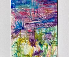 Mothers Day Offer Original Art  Floral Art Original Irish Art Bog Flowers